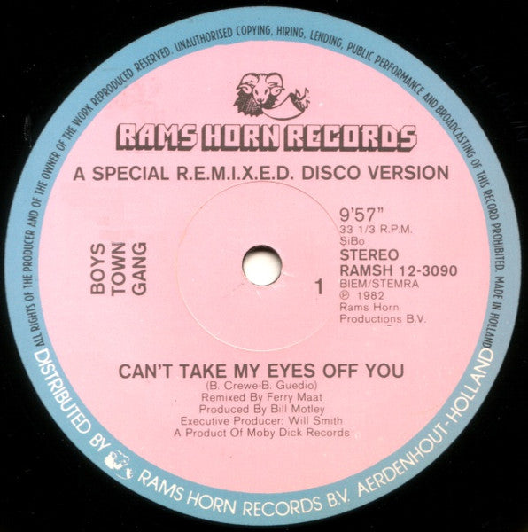 Boys Town Gang — Can't Take My Eyes Off You (Special R.E.M.I.X.E.D.)