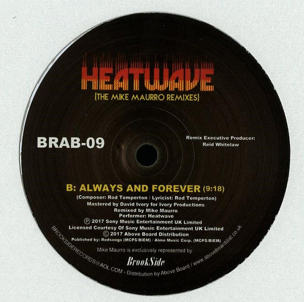 Heatwave — The Mike Maurro Remixes Vol. 2 (12")
