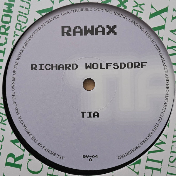 Richard Wolfsdorf — Tia (12" reedición)