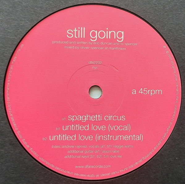 Still Going — Spaghetti Circus (12")