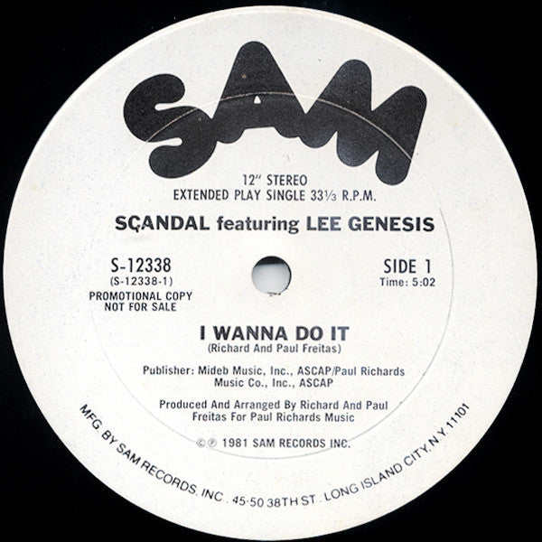 Scandal ft. Lee Genesis — I Wanna Do It