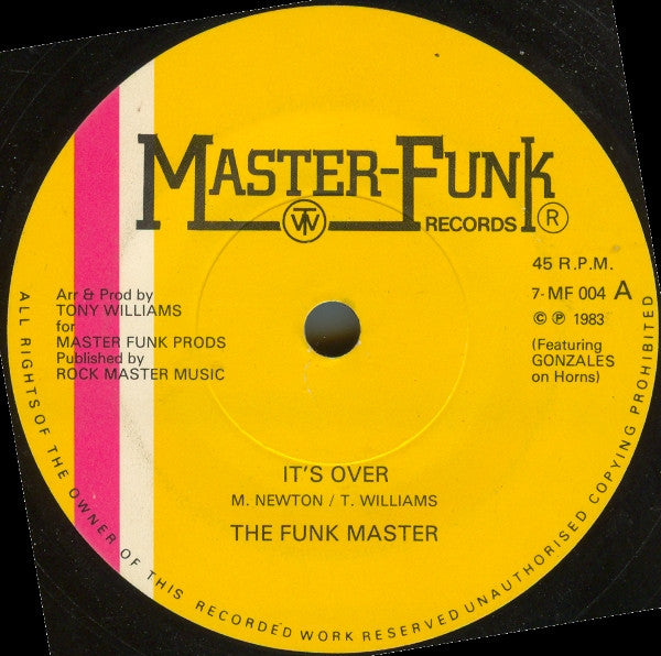 Funk Masters — It's Over 12"